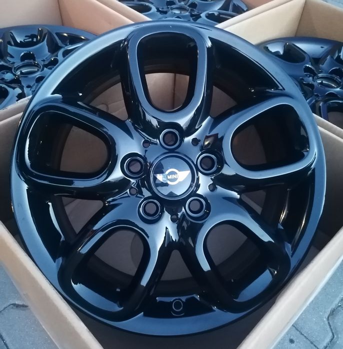 #59 Alufelgi R16 5x112 MINI Cooper Clubman One F54 F57 F56 F55 Nowe Gloss Black