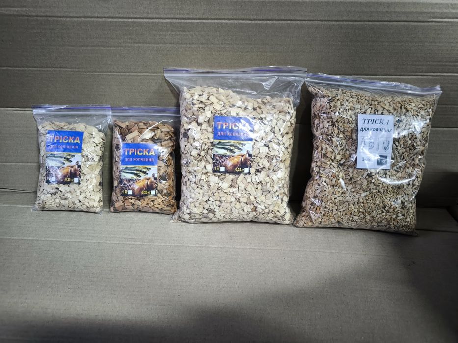 Щепа щепки для копчення настойки димогенератора тріска