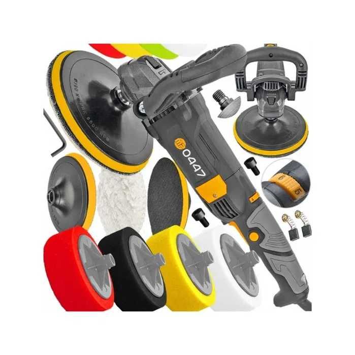 Polerka Samochodowa Szlifierka Z Regulacją Obrotów 2600w + 4x Gąbka