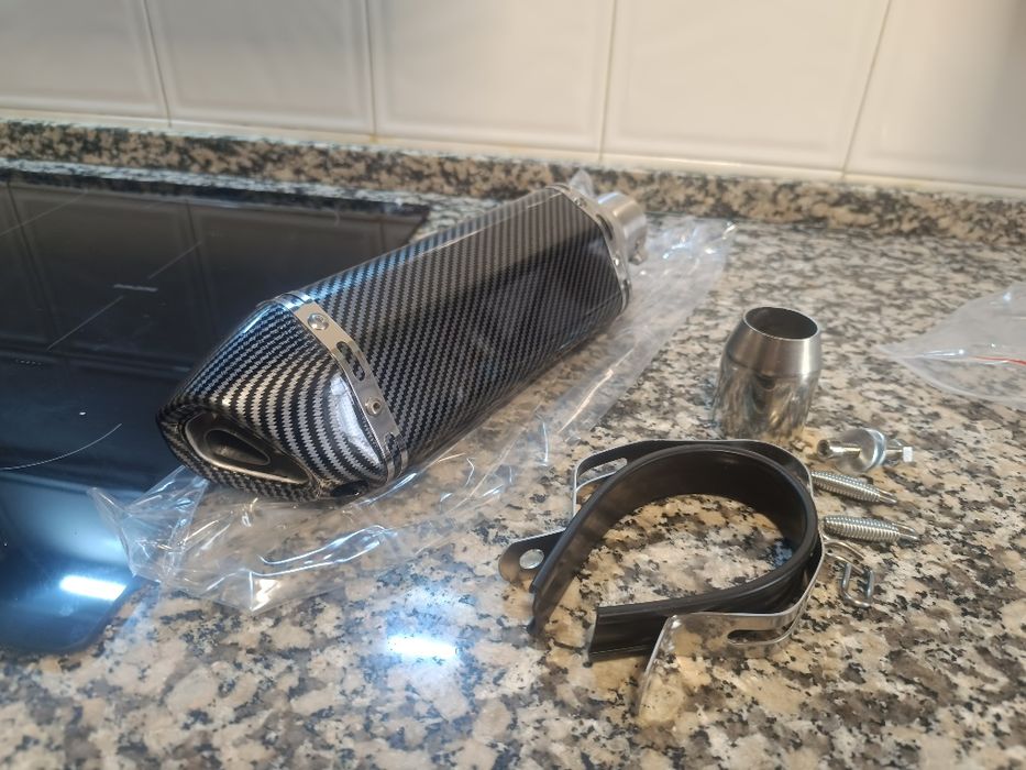 Ponteiras de escape universais 51mm para mota