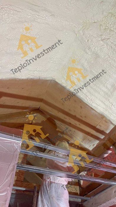Утеплення пінополіуританом, ППУ, утеплення піною