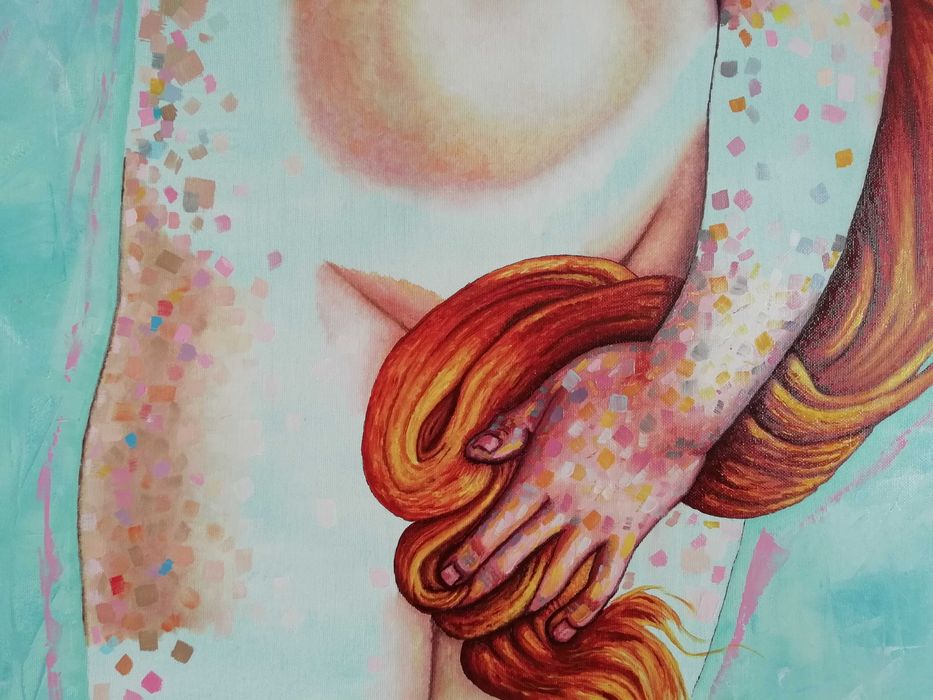 Quadro / Pintura a óleo sobre tela "Vénus"