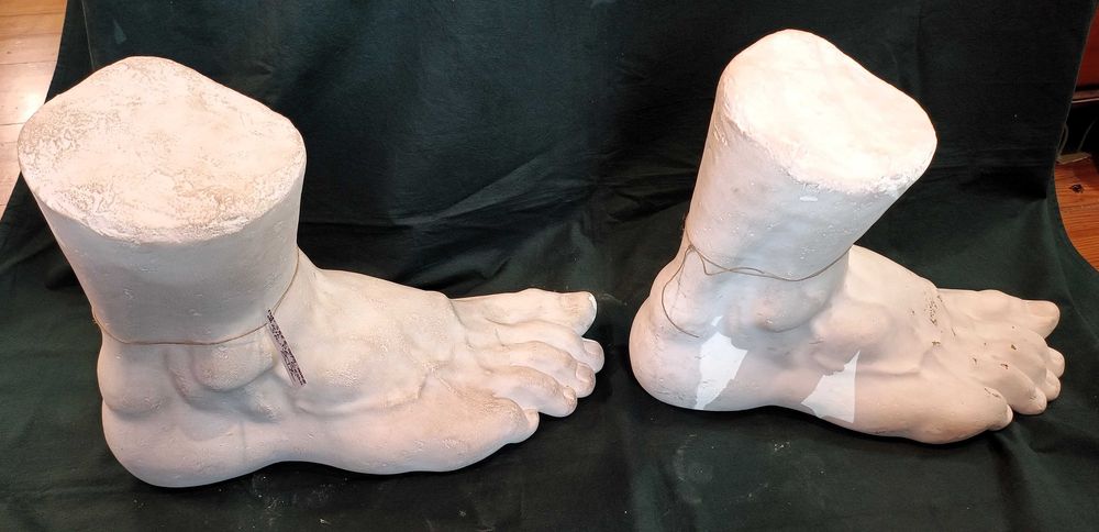 Pés Gesso Patinado Séc XIX Atelier Soulage
