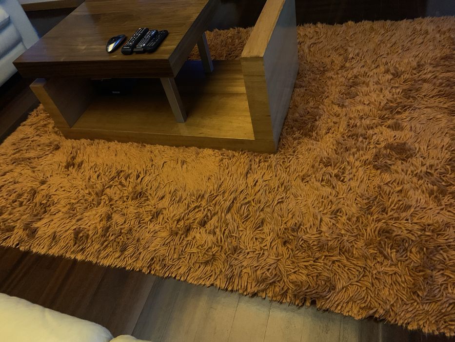 Tapete laranja de sala