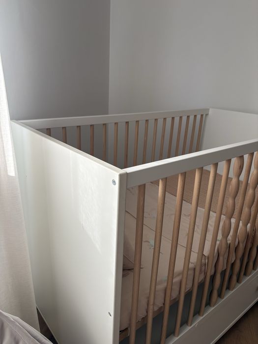Berço IKEA MYLLRA com gaveta + colchão