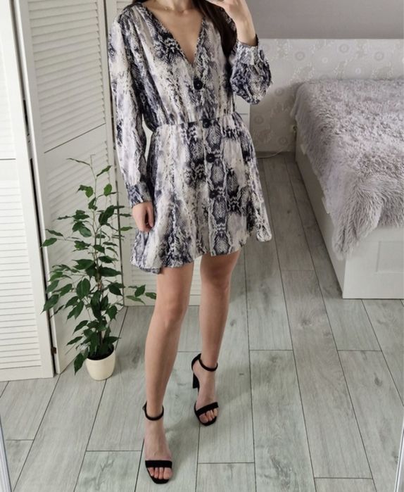 Sukienka skóra węża (M) Zara