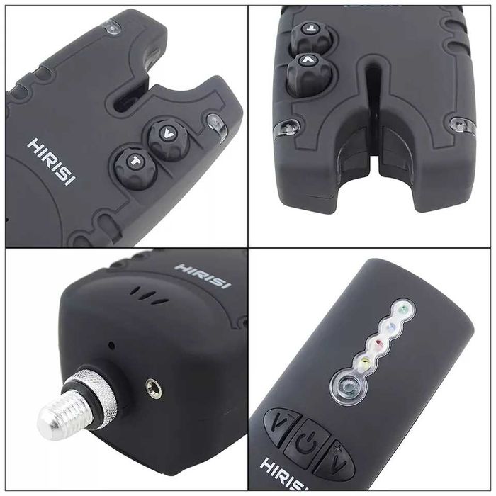 Сигнализаторы поклевки Hirisi 4+1 с пейджером Сигналізатори клювання