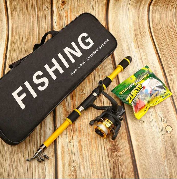 Cana de Pesca Nova Bolsa e acessórios