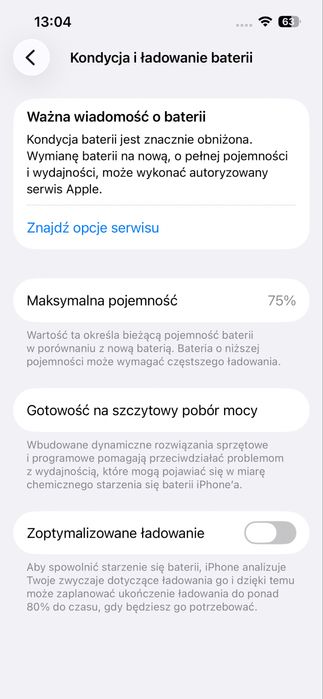 Iphone 13 biały 128 GB