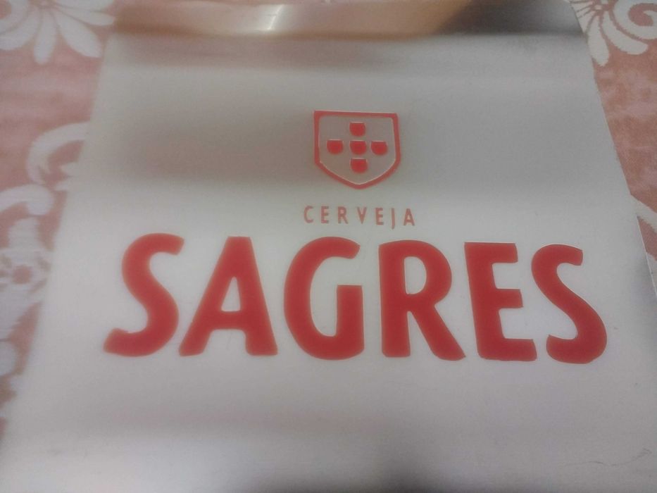 Chapa oficial SAGRES e  Binóculos vintage c/+ 45 anos e outros artigos