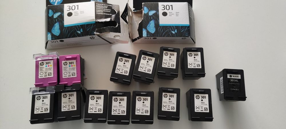 Kadridże puste ORYGINAŁ HP 301