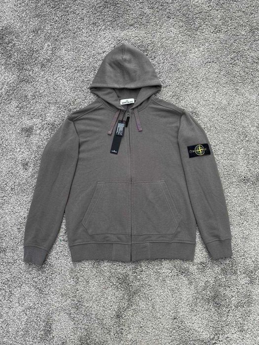 Сіре Зіп худі Stone Island Худи Стон Айленд Сіра кофта S M L Стонік SI