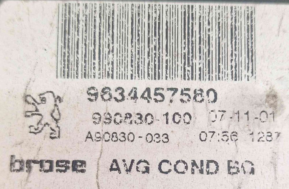 Elevador Vidros Trás Esquerdo 9634457580 - PEUGEOT 307