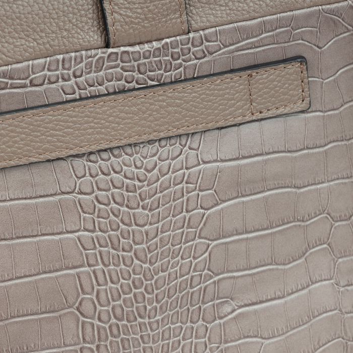 VERA PELLE torebka skórzana teczka kroko torba na laptopa V545 czarna