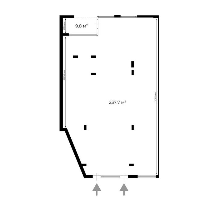 Оренда комерційного приміщення 247.5 м² з ремонтом | ЖК PARKLAND | Новий район | Ужгород | 1 поверх | Вільне призначення
