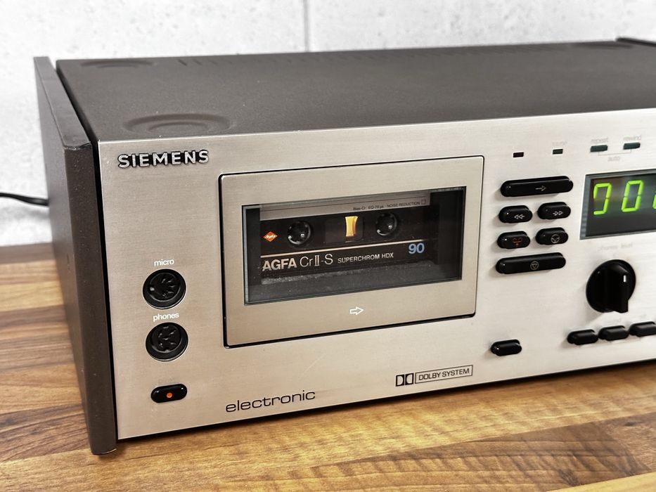 Siemens RC 555 Deck/Magnetofon vintage, piekny stan