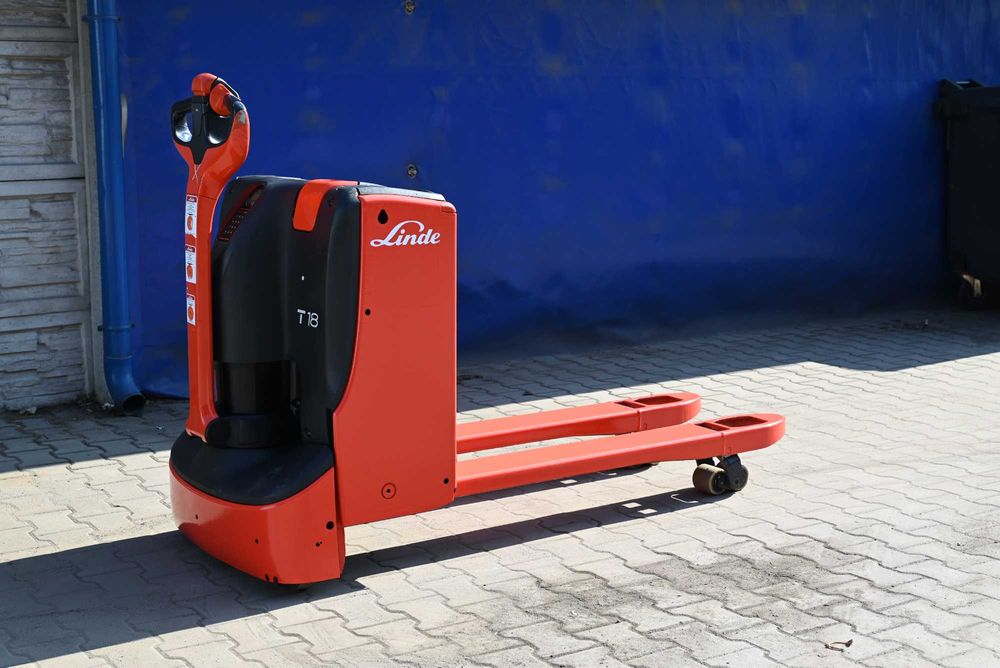 Paleciak elektryczny Linde T18 1800kg Widły 160cm 1700mth FHP 466