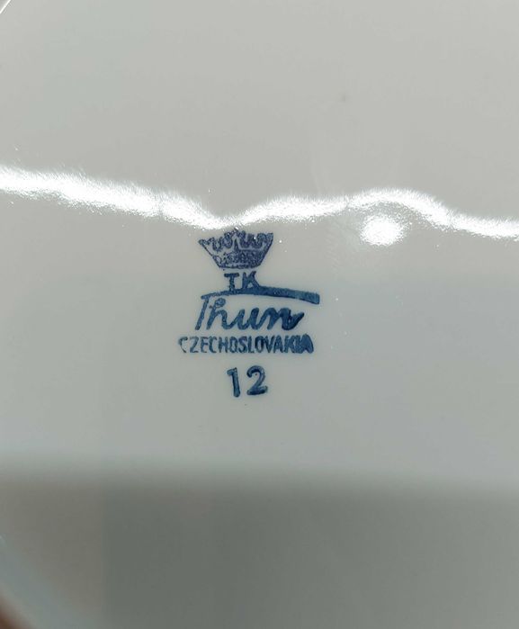 THUN Czechosłowacja porcelana talerze zestaw 6 szt.