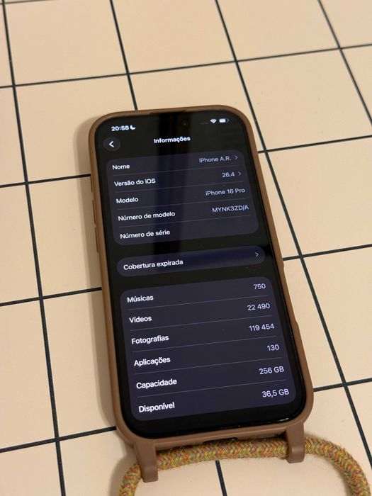 iPhone 16 Pro 256GB Titânio Deserto
