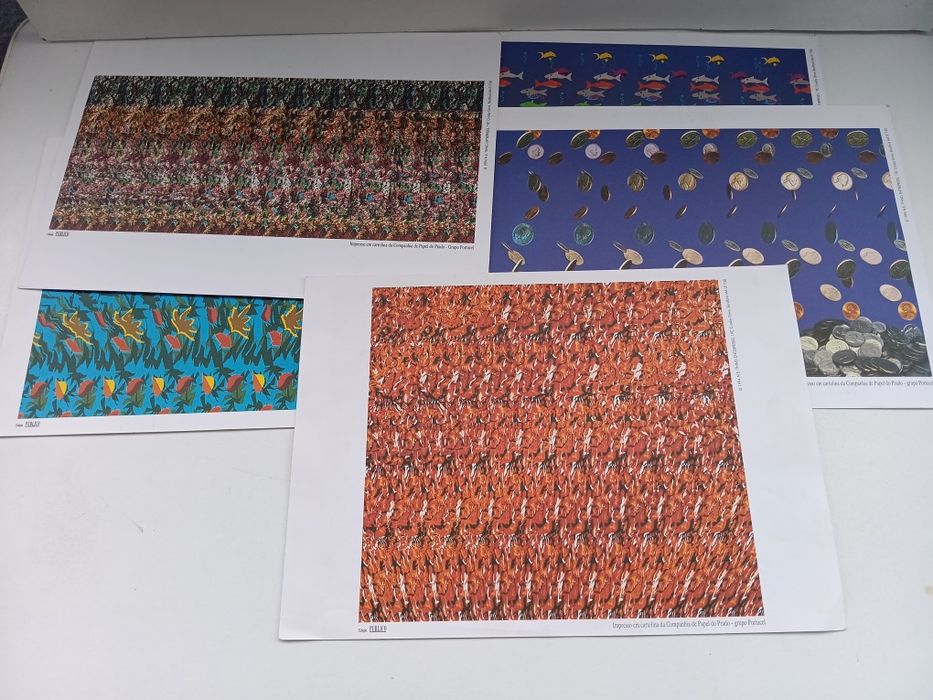 Auto-estereogramas 3D anos 90 – coleção Jornal Público (Magic Eye)