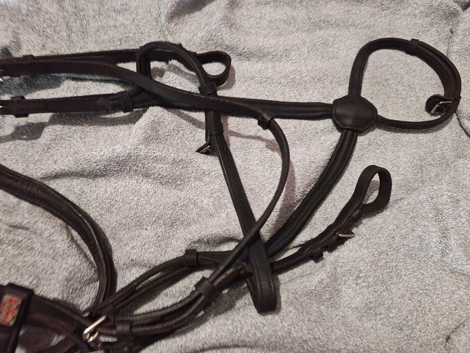 Ogłowie z miękkiej skóry Claridge House rozmiar Full, anatomiczne