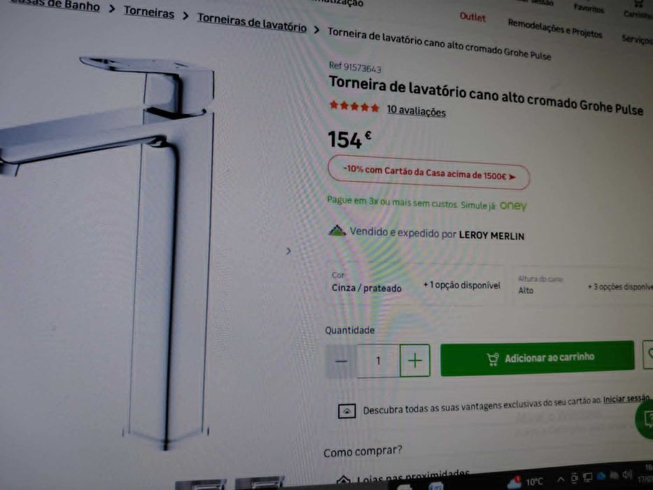 Torneira  DA GROHE  clova pulse nova