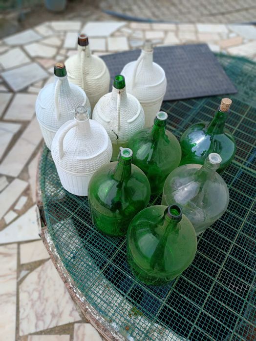 Garrafões de vidro 5 litros