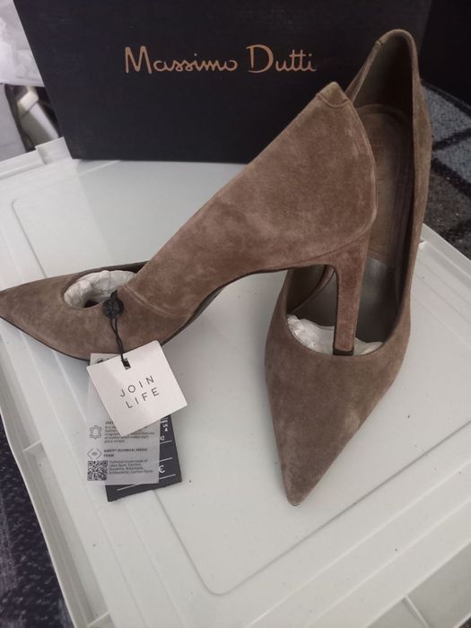 Замша туфлі лодочки Massimo Dutti