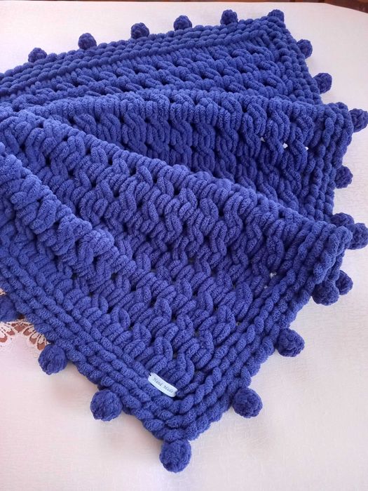 Плед. Плед ручної роботи. Плюшевий плед.