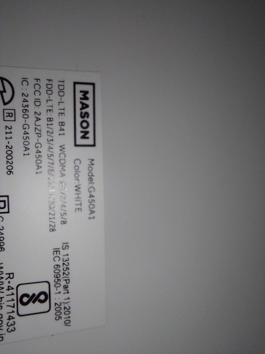 Б/У  Планшет tab Mason G450A1