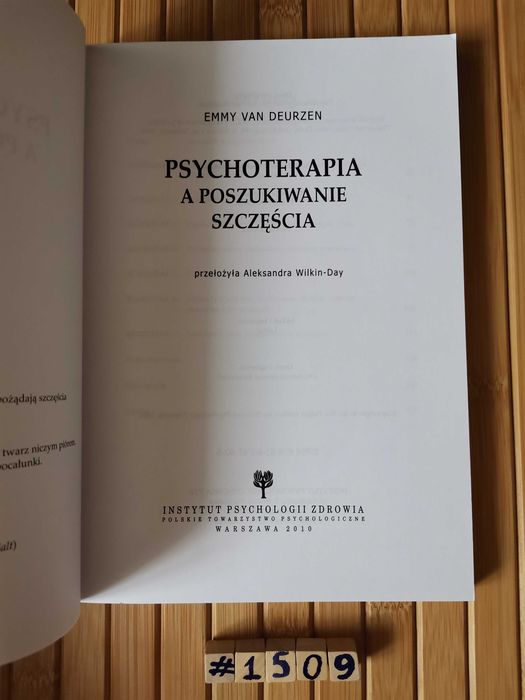 Van Deurzen Psychoterapia a poszukiwanie szczęścia Real foty