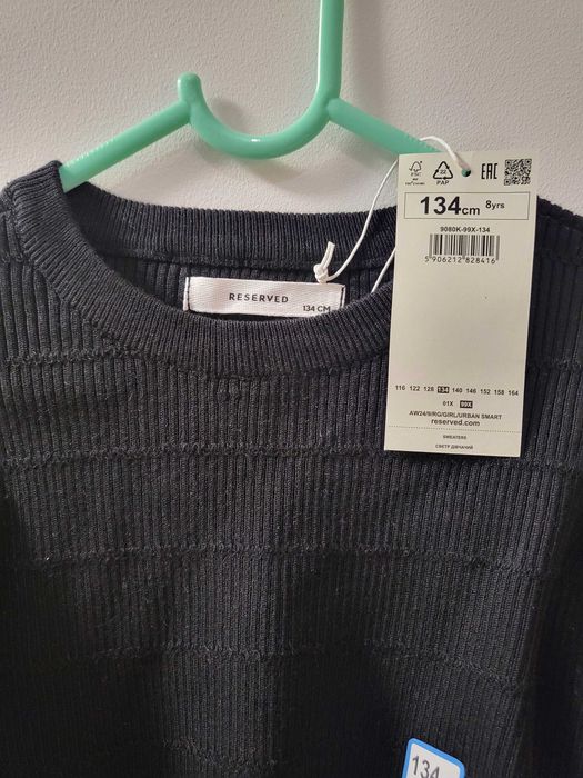 Sweter bluzka dziewczynka 134 metka