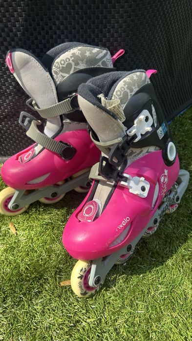 Patins em linha Oxelo + Capacete + Proteções