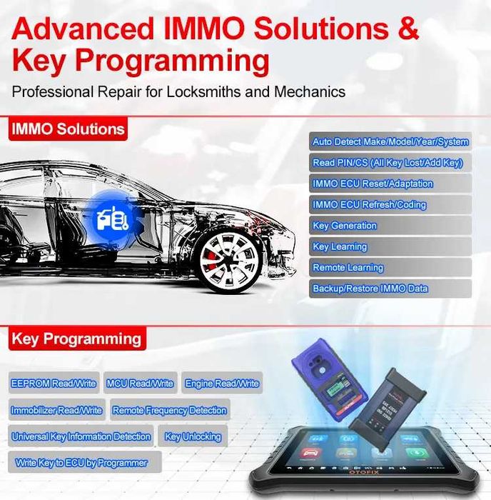 Autel OTOFIX IM2 Máq Diagnóstico OBD + Programação IMMO Chaves (NOVO)