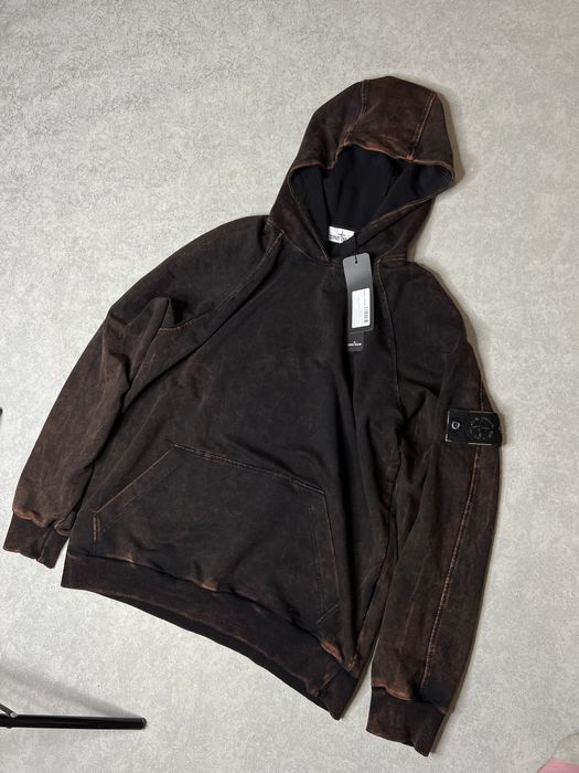 Худи кофта с капюшоном  Stone Island Off Dye оригинал винтаж размер L