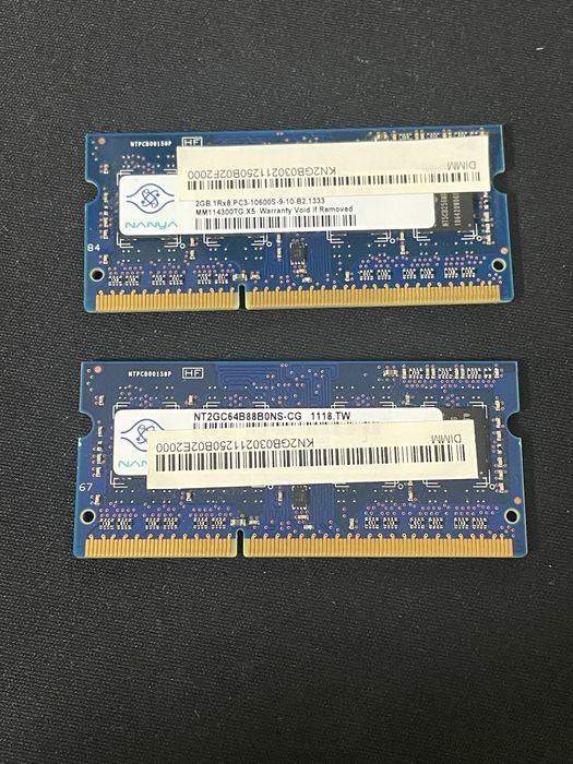Оперативна память Nanya ddr3 2gb 1333MHz