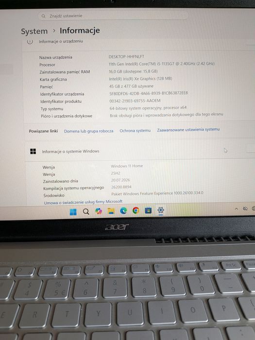 Acer Swift 3 | i5-1135G7 | 16GB RAM | 512GB SSD | Win11