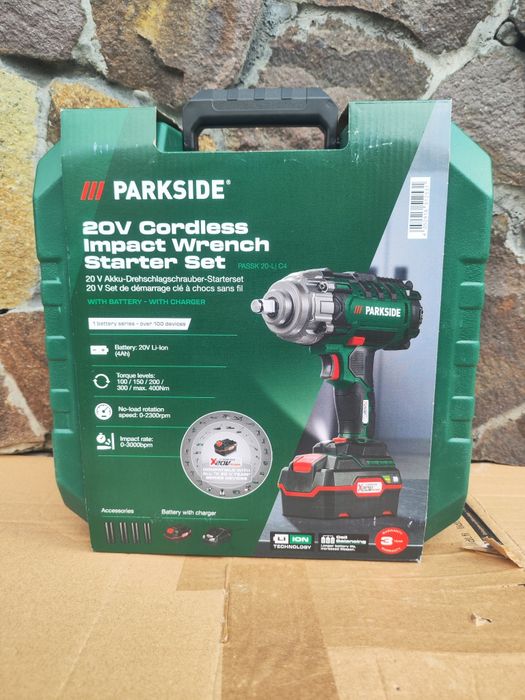 Акумуляторний ударний гайковерт PARKSIDE PASSK 20-Li C4