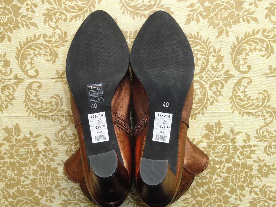 Трендовые кожаные ботинки «Lineazeta» (р.39/40 натуральная кожа)