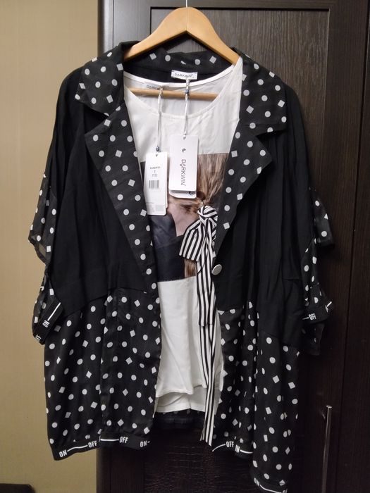 Шикарний легкий комплект майка і піджак , Турція Darkwin 2