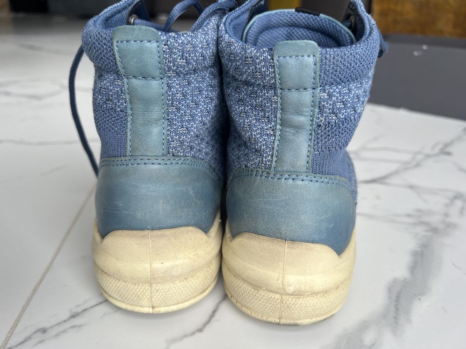 Ecco,ботінки 41р, шкіра +текстиль, демісезон, черевики