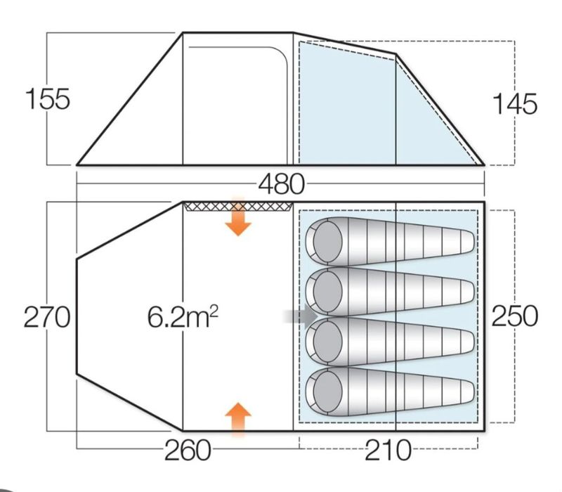 Tenda Vango 450 XL