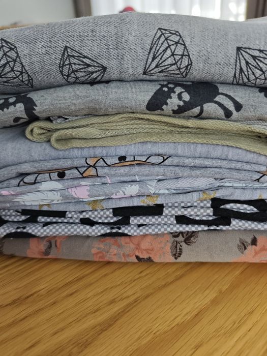 10 - Interlock, single jersey - kawałki, skrawki