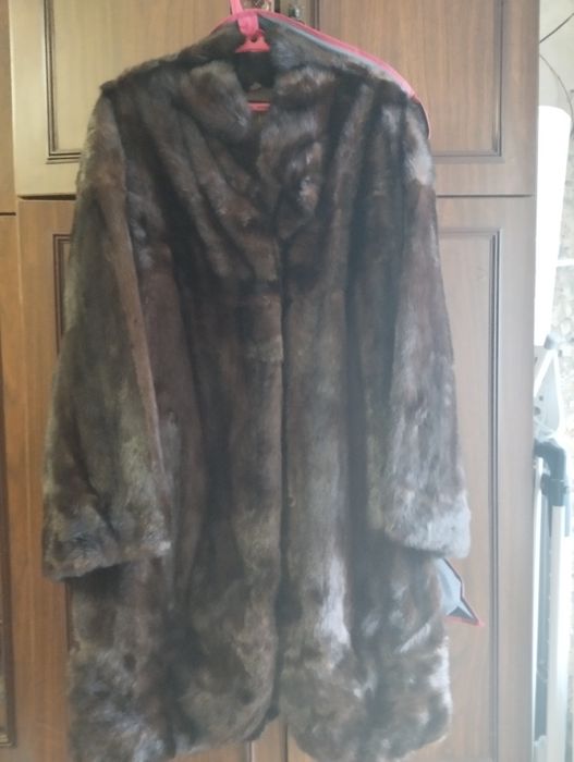 Шуба норковая, длинношерстная