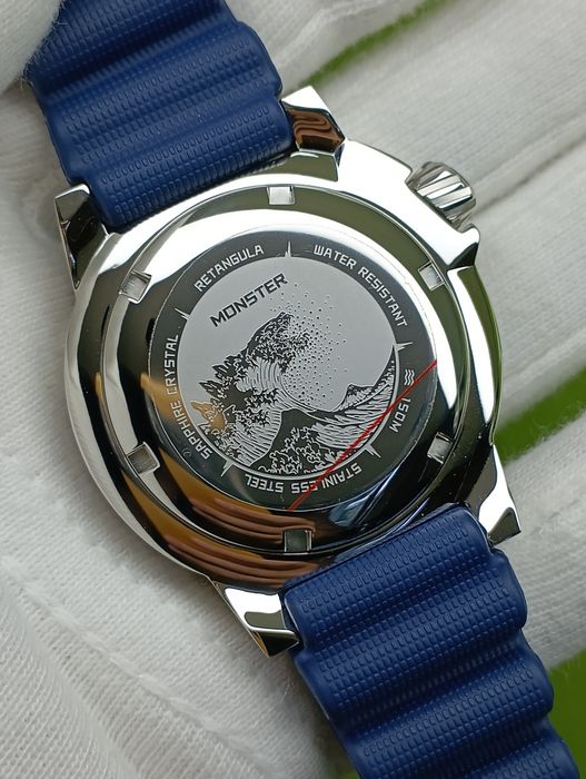 Годинник/часы наручний RDUNAE RETANGULA R5 Monster дайвер Seiko NH36A