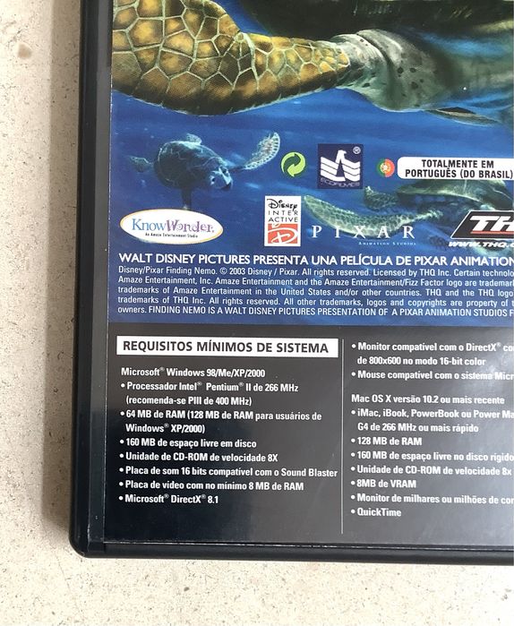 À procura de nemo jogo para pc/mac