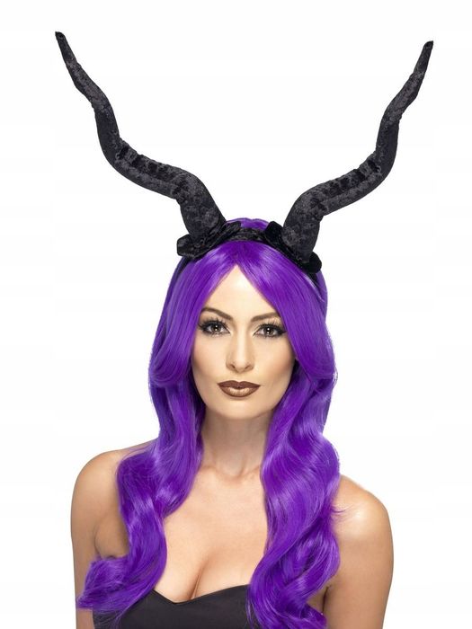 Duże Rogi Diabła Demona Opaska Halloween Szatana