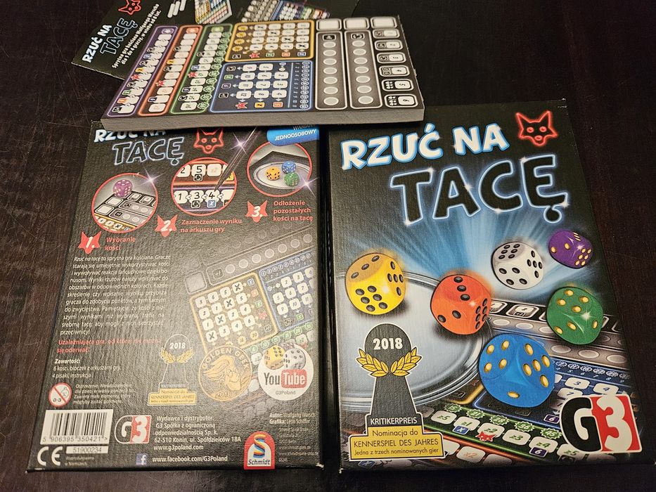 Rzuć na tacę - gra kościana