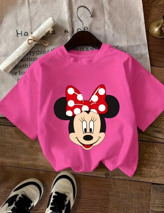 Футболка рожева малинова міні маус