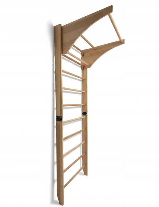 Drabinka gimnastyczna do ćwiczeń z drążkiem 210cm drabinka liny kółka